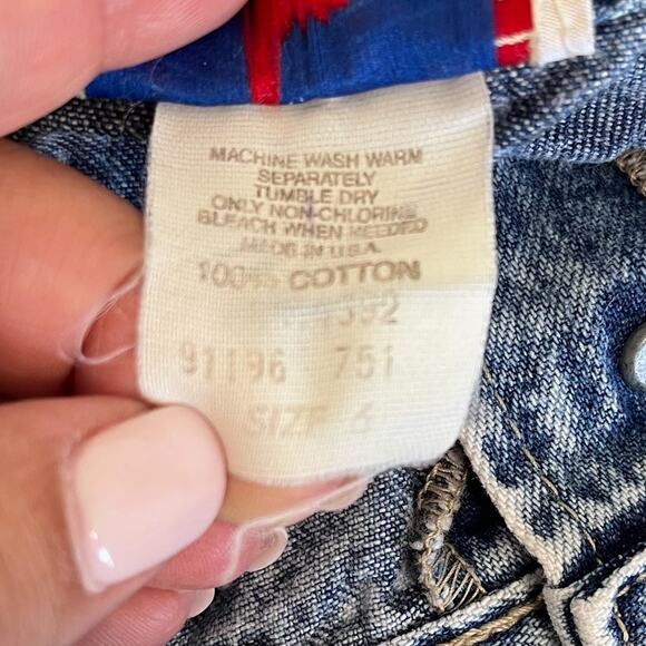 VTG 90s Y2K Acid Wash Denim Pencil Midi Skirt Size 6 Blue Button Down Retro USA - Picture 7 of 7